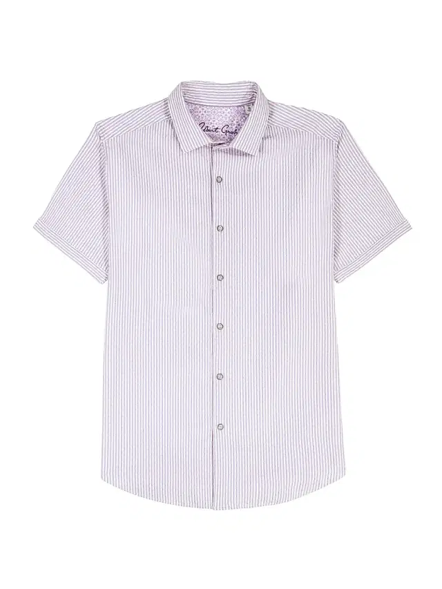 Robert Graham Men's Fornillo Short-Sleeve Shirt - Lilac