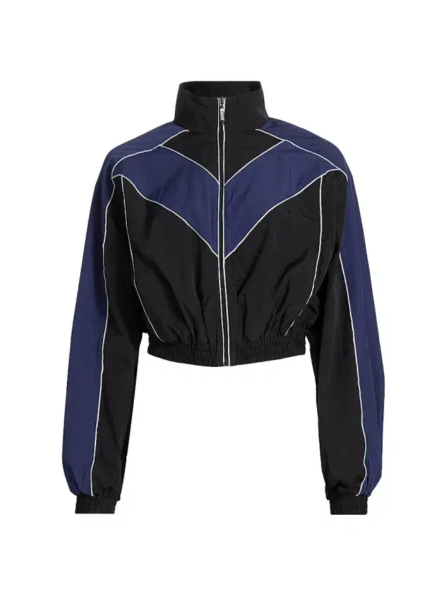 Women's Brenton Nylon Crop Jacket - Black Navy