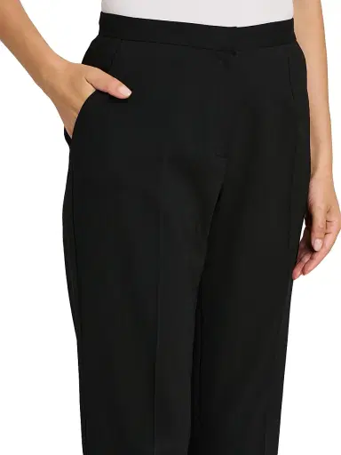 Kiton Women's Seamed Stretch-Wool Pants - Black | Thumbnail 6 Kiton Women's Seamed Stretch-Wool Pants - Black | Thumbnail 6