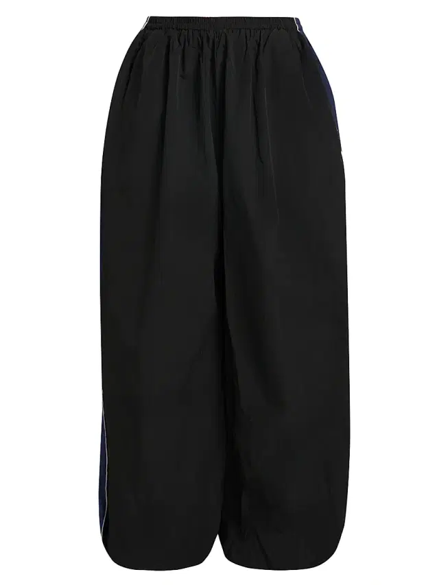 Women's Soren Oversized Track Pants - Black Navy