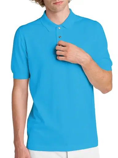 Kiton Men's Cotton Polo Shirt - Turquoise - Size XXL | Thumbnail 6 Kiton Men's Cotton Polo Shirt - Turquoise - Size XXL | Thumbnail 6
