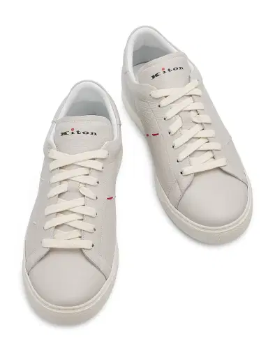 Kiton Men's Leather Low-Top Sneakers | Thumbnail 4 Kiton Men's Leather Low-Top Sneakers | Thumbnail 4