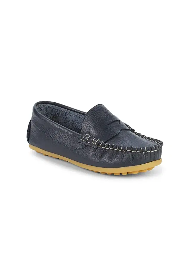 Baby's, Little Boy's & Boy's Alex Leather Drivers - Navy 2 (Child)