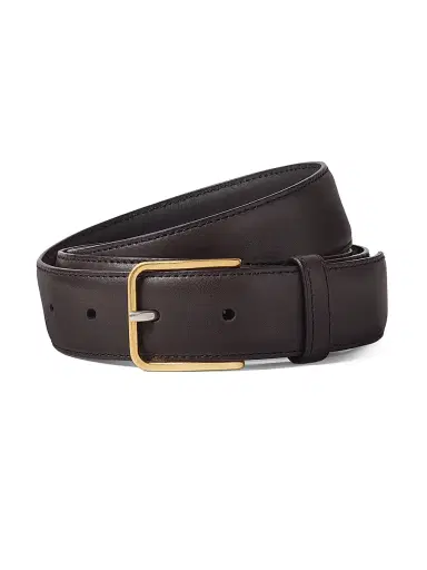Zegna Men's Natural Grain Leather Belt - Dark Brown - Size 42 | Thumbnail 1 Zegna Men's Natural Grain Leather Belt - Dark Brown - Size 42 | Thumbnail 1