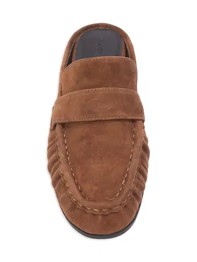Black Suede Studio Women's Gabby Loafer Mules - Tobacco Suede - Size 5 | Thumbnail 2 Black Suede Studio Women's Gabby Loafer Mules - Tobacco Suede - Size 5 | Thumbnail 2