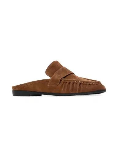 Black Suede Studio Women's Gabby Loafer Mules - Tobacco Suede - Size 5 | Thumbnail 3 Black Suede Studio Women's Gabby Loafer Mules - Tobacco Suede - Size 5 | Thumbnail 3