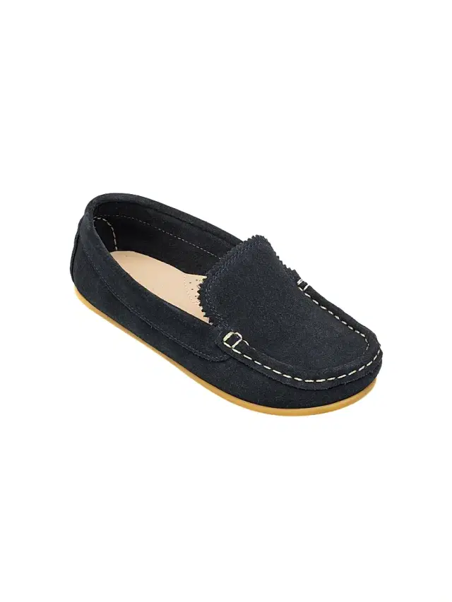 Elephantito Little Kid's & Kid's Antton Suede Driving Loafers - Suede Blue 6 (Child)