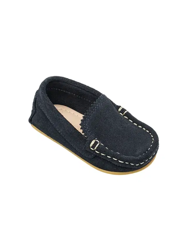 Elephantito Baby's Antton Suede Driving Loafers - Suede Blue 6.5 (Baby)