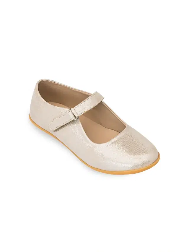 Elephantito Baby Girl's Bare Leather Mary Janes - Talc 2 (Child)
