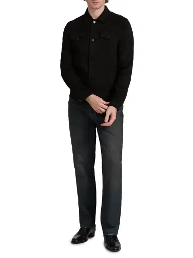 Monfrère Men's Caine Coated Straight-Leg Jeans - Noir - Size 40 | Thumbnail 2