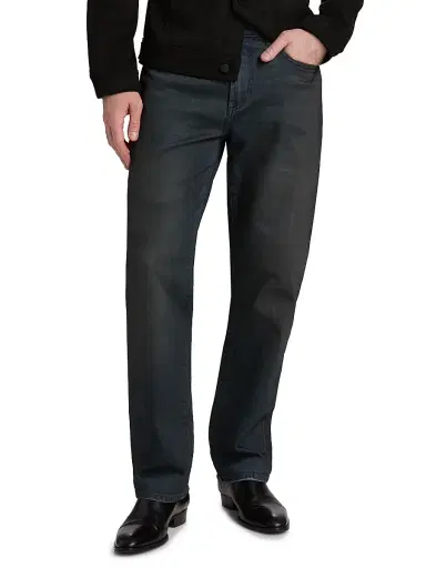 Monfrère Men's Caine Coated Straight-Leg Jeans - Noir - Size 40 | Thumbnail 3