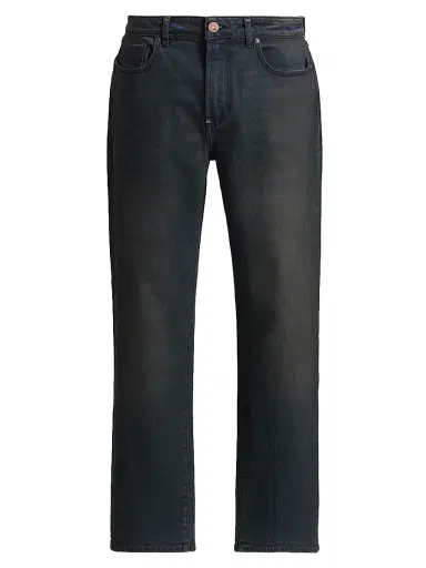 Monfrère Men's Caine Coated Straight-Leg Jeans - Noir - Size 40 | Thumbnail 1