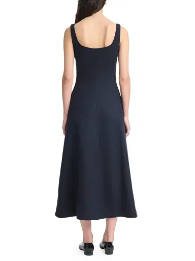 Altuzarra Women's Orrie Knotted Button Midi-Dress - Navy | Thumbnail 5 Altuzarra Women's Orrie Knotted Button Midi-Dress - Navy | Thumbnail 5