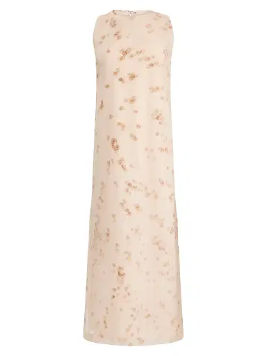 Altuzarra Women's Nadja Printed Cotton Shift Dress - Pale Blush Petals - Size 4 | Thumbnail 1