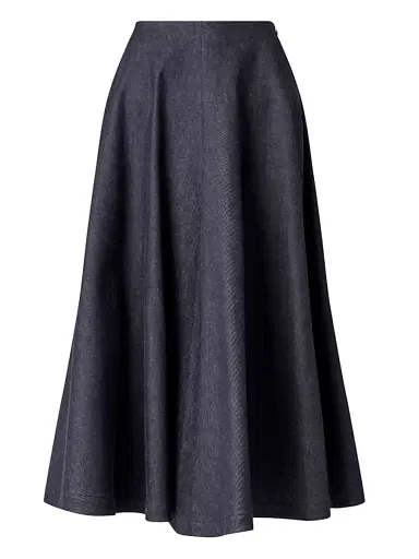 Altuzarra Women's Varda Cotton Faille Midi-Skirt | Thumbnail 1 Altuzarra Women's Varda Cotton Faille Midi-Skirt | Thumbnail 1