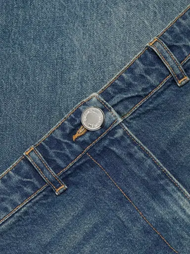 Brandon Maxwell Women's Frankie Denim Cascade Skirt - Dakota Wash | Thumbnail 7 Brandon Maxwell Women's Frankie Denim Cascade Skirt - Dakota Wash | Thumbnail 7