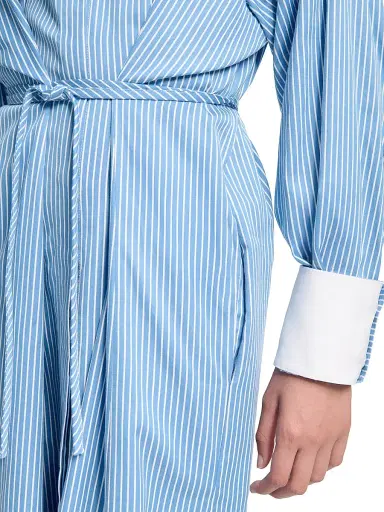 Altuzarra Women's Floyd Striped Cotton Maxi Shirtdress - Azure Stripe | Thumbnail 7 Altuzarra Women's Floyd Striped Cotton Maxi Shirtdress - Azure Stripe | Thumbnail 7