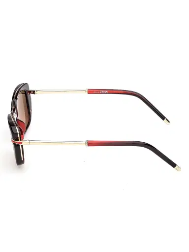 Christian Louboutin Women's 53MM Rectangular Sunglasses - Gold Black Red | Thumbnail 3 Christian Louboutin Women's 53MM Rectangular Sunglasses - Gold Black Red | Thumbnail 3