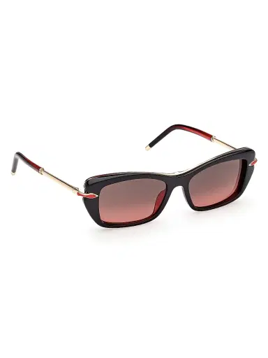 Christian Louboutin Women's 53MM Rectangular Sunglasses - Gold Black Red | Thumbnail 8 Christian Louboutin Women's 53MM Rectangular Sunglasses - Gold Black Red | Thumbnail 8