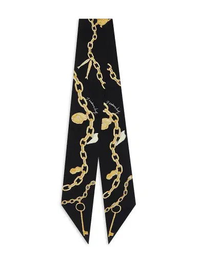 Givenchy Women's Lucky Charms Large Bandeau in Silk | Thumbnail 2 Givenchy Women's Lucky Charms Large Bandeau in Silk | Thumbnail 2