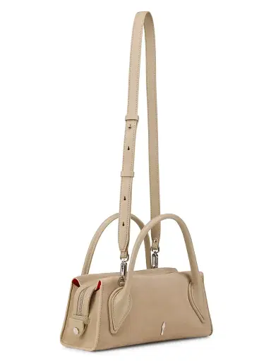 Christian Louboutin Women's Venus Reversed Leather Crossbody Bag - Saharienne | Thumbnail 4 Christian Louboutin Women's Venus Reversed Leather Crossbody Bag - Saharienne | Thumbnail 4