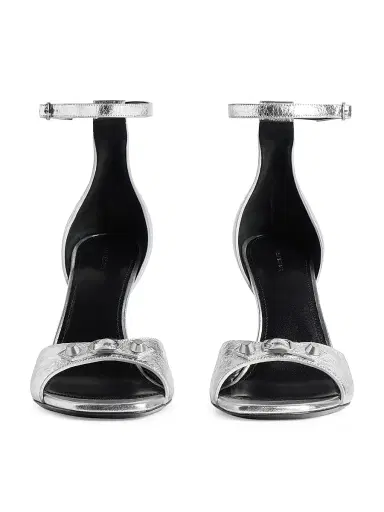 Balenciaga Women's City Uptown Sandal Heels - Silver | Thumbnail 3 Balenciaga Women's City Uptown Sandal Heels - Silver | Thumbnail 3