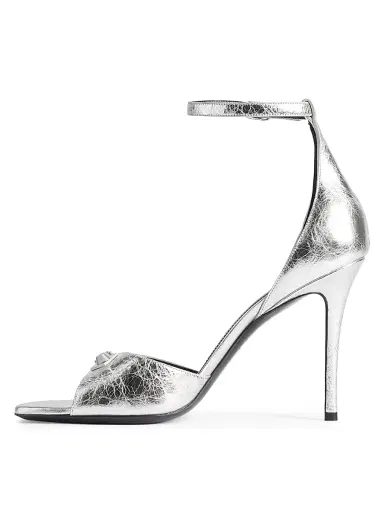 Balenciaga Women's City Uptown Sandal Heels - Silver | Thumbnail 4 Balenciaga Women's City Uptown Sandal Heels - Silver | Thumbnail 4