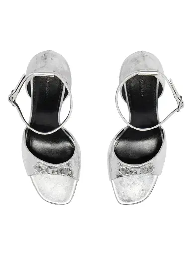 Balenciaga Women's City Uptown Sandal Heels - Silver | Thumbnail 6 Balenciaga Women's City Uptown Sandal Heels - Silver | Thumbnail 6