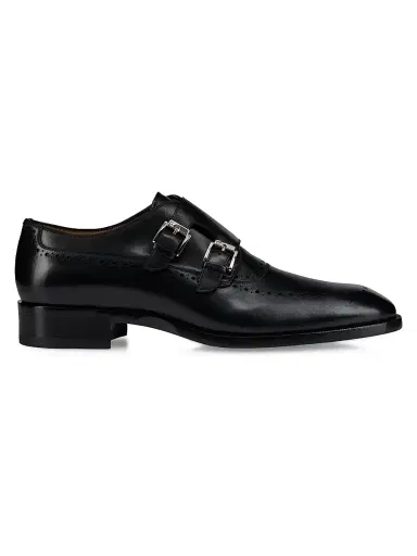 Christian Louboutin Men's Sartok Monk Strap Shoes - Black - Size 13.5 | Thumbnail 1 Christian Louboutin Men's Sartok Monk Strap Shoes - Black - Size 13.5 | Thumbnail 1