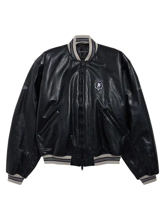 Men's 3b Football Bomber Jacket - Black