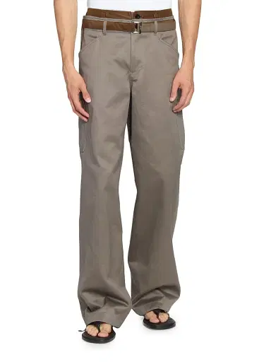 Sacai Men's Cotton Chino Nylon Twill Pants | Thumbnail 3 Sacai Men's Cotton Chino Nylon Twill Pants | Thumbnail 3