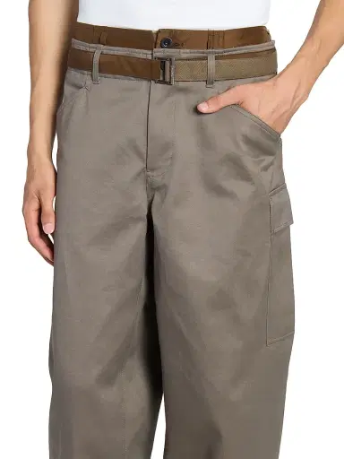 Sacai Men's Cotton Chino Nylon Twill Pants | Thumbnail 6 Sacai Men's Cotton Chino Nylon Twill Pants | Thumbnail 6