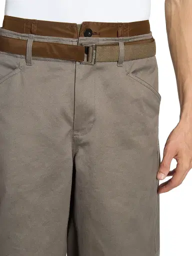 Sacai Men's Cotton Chino Nylon Twill Pants | Thumbnail 7 Sacai Men's Cotton Chino Nylon Twill Pants | Thumbnail 7