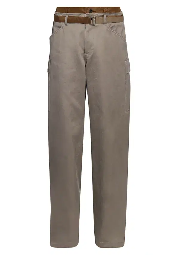 Men's Cotton Chino Nylon Twill Pants - Gray