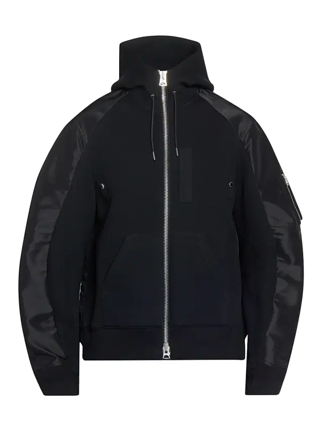 sacai Men's Sponge Sweat Hoodie - Black