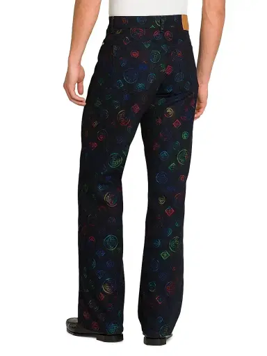 Casablanca Men's Heatmap Logo Mid-Rise Straight-Leg Jeans | Thumbnail 5 Casablanca Men's Heatmap Logo Mid-Rise Straight-Leg Jeans | Thumbnail 5