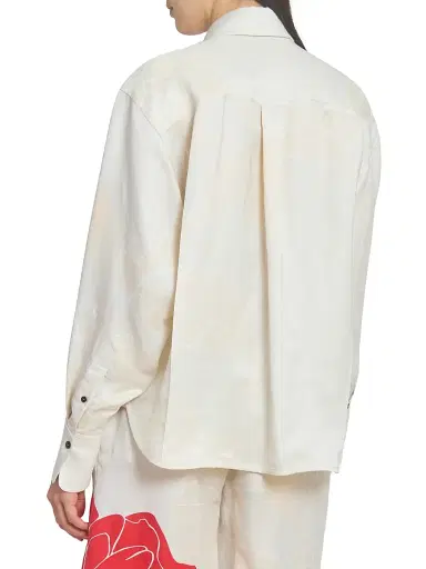 Victoria Beckham Women's Floral Satin Button-Front Shirt | Thumbnail 5 Victoria Beckham Women's Floral Satin Button-Front Shirt | Thumbnail 5