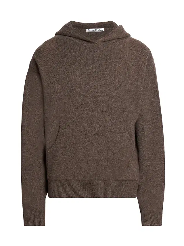 Men's Klama Cashmere-Nylon Hooded Sweater - Walnut Brown