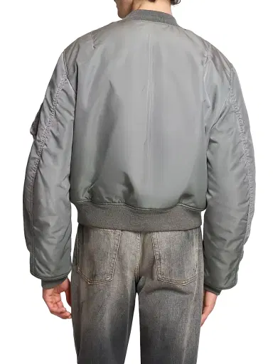 Acne Studios Men's Orby Nylon Twill Bomber Jacket - Stone Grey | Thumbnail 5