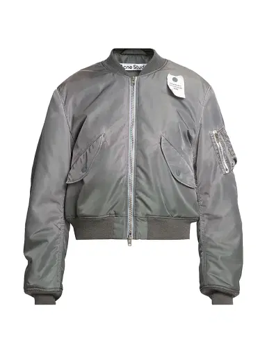 Acne Studios Men's Orby Nylon Twill Bomber Jacket - Stone Grey | Thumbnail 1