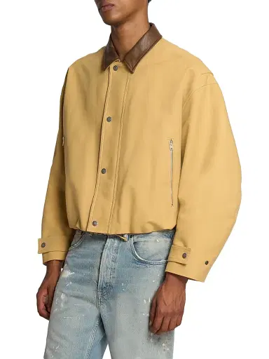 Acne Studios Men's Opado Double Cotton Jacket - Sand Beige | Thumbnail 4