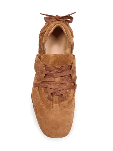 Acne Studios Men's Bilaria Up Suede Lace-Up Sneakers - Chestnut Brown - Size 12 | Thumbnail 4 Acne Studios Men's Bilaria Up Suede Lace-Up Sneakers - Chestnut Brown - Size 12 | Thumbnail 4