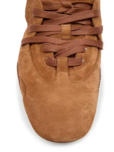Acne Studios Men's Bilaria Up Suede Lace-Up Sneakers - Chestnut Brown - Size 12 | Thumbnail 5 Acne Studios Men's Bilaria Up Suede Lace-Up Sneakers - Chestnut Brown - Size 12 | Thumbnail 5