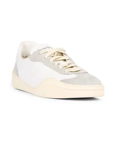 Acne Studios Men's Bars Drago Leather & Suede Low-Top Sneakers - White - Size 13 | Thumbnail 2 Acne Studios Men's Bars Drago Leather & Suede Low-Top Sneakers - White - Size 13 | Thumbnail 2