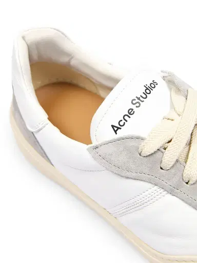 Acne Studios Men's Bars Drago Leather & Suede Low-Top Sneakers - White - Size 13 | Thumbnail 5 Acne Studios Men's Bars Drago Leather & Suede Low-Top Sneakers - White - Size 13 | Thumbnail 5
