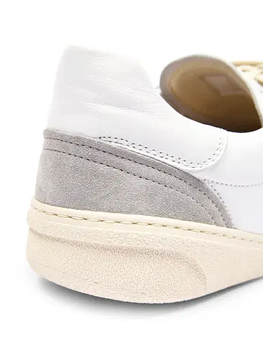 Acne Studios Men's Bars Drago Leather & Suede Low-Top Sneakers - White - Size 13 | Thumbnail 6 Acne Studios Men's Bars Drago Leather & Suede Low-Top Sneakers - White - Size 13 | Thumbnail 6
