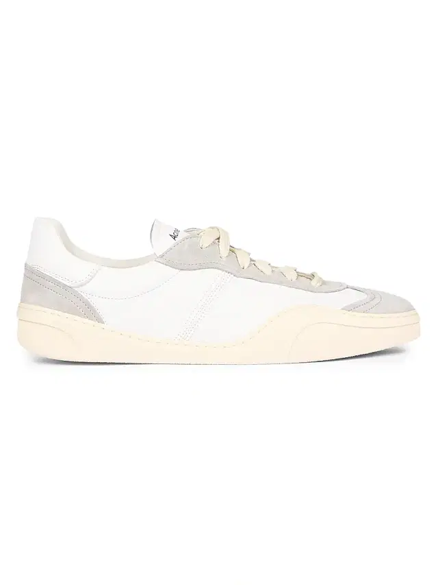 Acne Studios Men's Bars Drago Leather & Suede Low-Top Sneakers - White