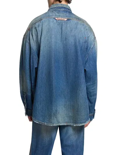 Acne Studios Men's Setar Trafalgar Denim Shirt - Mid Blue - Size XL | Thumbnail 5