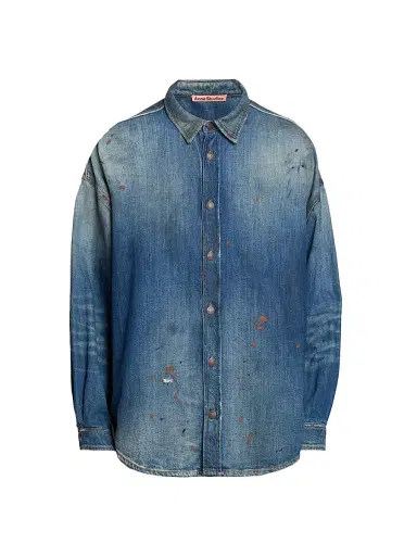 Acne Studios Men's Setar Trafalgar Denim Shirt - Mid Blue - Size XL | Thumbnail 1