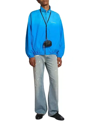 Acne Studios Men's Olando Cotton Poplin Full-Zip Jacket | Thumbnail 2 Acne Studios Men's Olando Cotton Poplin Full-Zip Jacket | Thumbnail 2